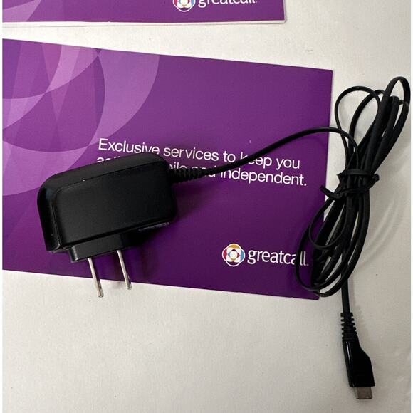 Samsung Jitterbug Greatcall-SCH-R220 RED Cell Flip Phone Included Manuel & Cords - Picture 11 of 11